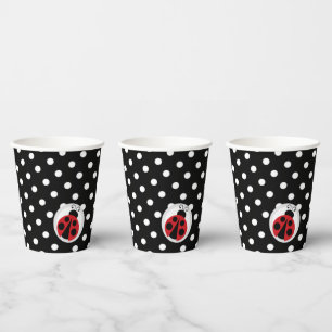 Ladybug Baby Shower or Birthday Party Paper Cups