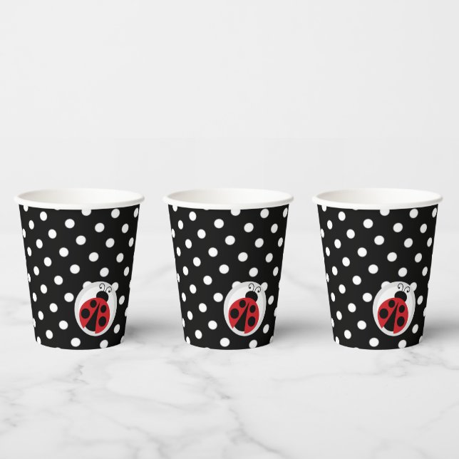 Ladybug Baby Shower or Birthday Party Paper Cups (Multi)