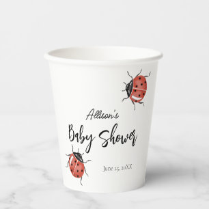 Ladybug Baby Shower Paper Cups