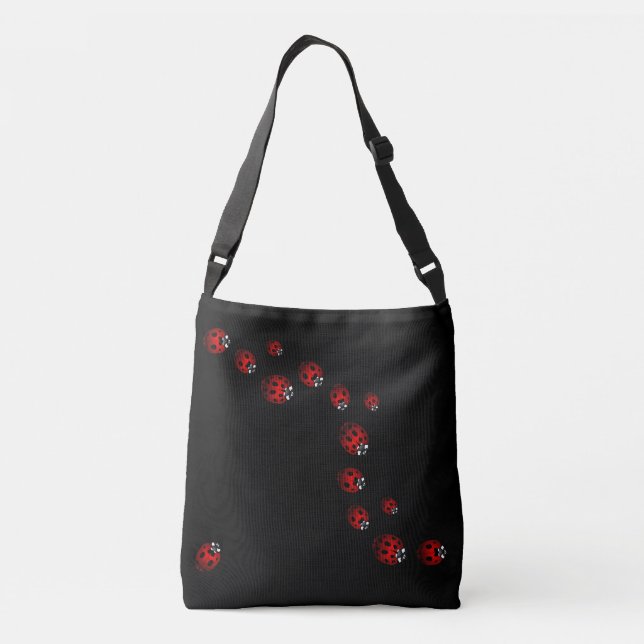 Ladybug Bags Cute Ladybug Ladybird Art Tote Bags (Back)