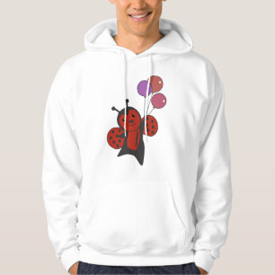 Ladybug Balloons Flies Cute Animals For Kids Hoodie