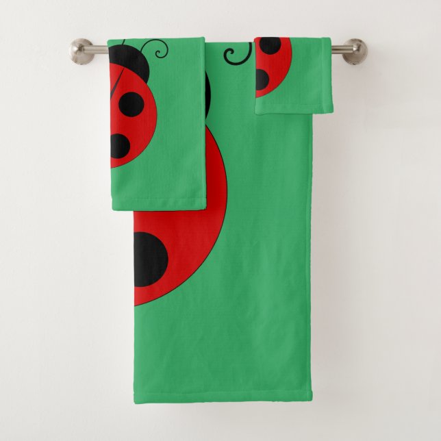 Ladybug Bath Towel Set (Insitu)