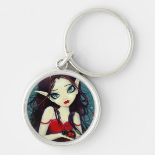 Ladybug Big-Eye Fairy Art Key Ring