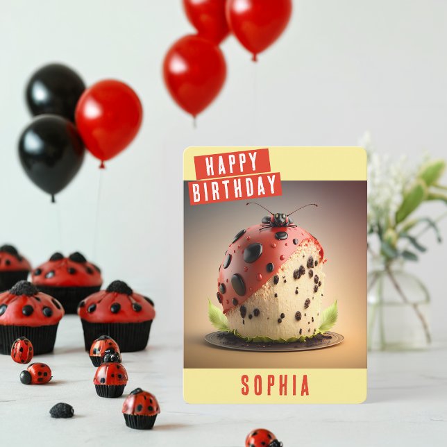 Ladybug Birthday Card (Creator Uploaded)