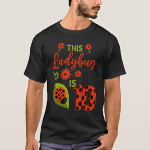 Ladybug Birthday This Ladybug Is 10 Year Old Girl T-Shirt