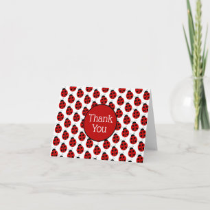 Ladybug Blank Inside Folded Card