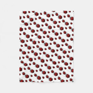 Ladybug Blanket Cute Ladybird Fleece Blanket