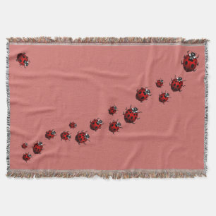 Ladybug Blanket Ladybug / Ladybird Throw Blankets