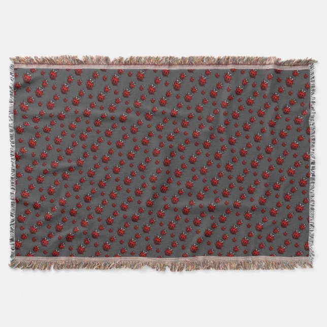 Ladybug Blanket Ladybug / Ladybird Throw Blankets (Front)
