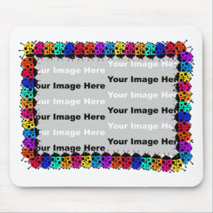 Ladybug Border Mouse Pad
