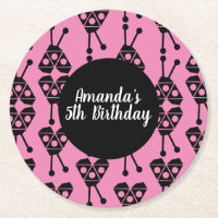 Ladybug Bug Insect Geometrical Birthday Party Pink