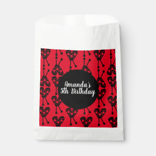 Ladybug Bug Insect Geometrical Birthday Party Red  Favour Bag