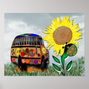 Ladybug bus poster