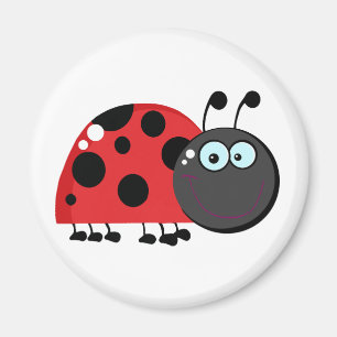 Ladybug Cartoon Character Magnet