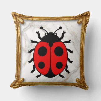 Ladybug Cartoon Insect Character Cushion