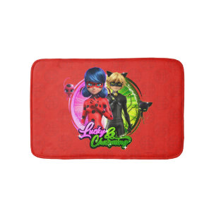 Ladybug & Cat Noir   Lucky & Charming Bath Mat