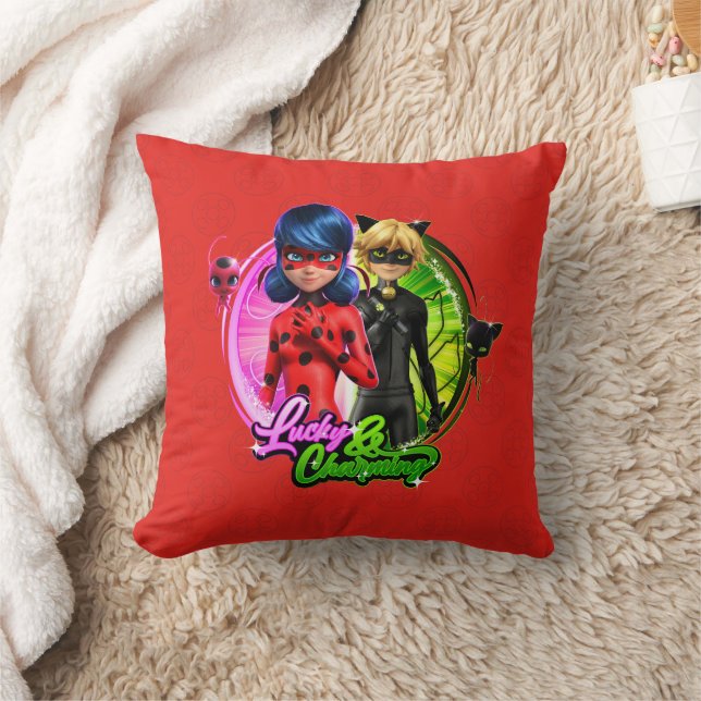 Ladybug & Cat Noir | Lucky & Charming Cushion (Blanket)