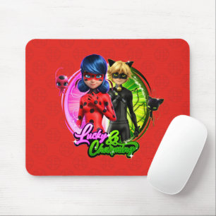 Ladybug & Cat Noir   Lucky & Charming Mouse Pad