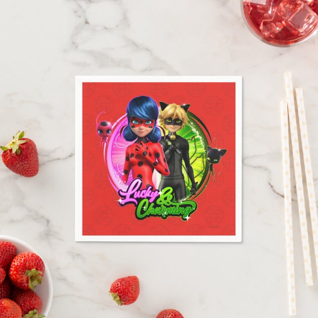 Ladybug & Cat Noir | Lucky & Charming Napkin (Insitu)