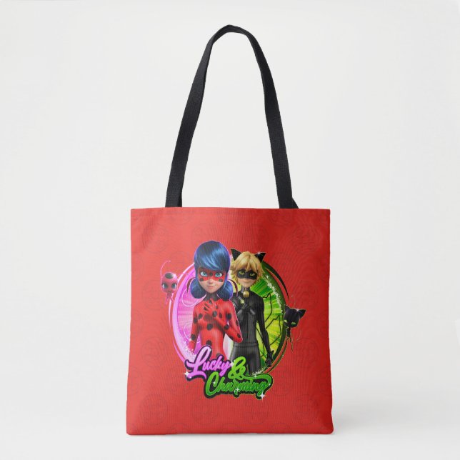 Ladybug & Cat Noir | Lucky & Charming Tote Bag (Front)