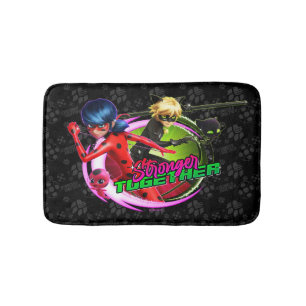 Ladybug & Cat Noir   Stronger Together Bath Mat