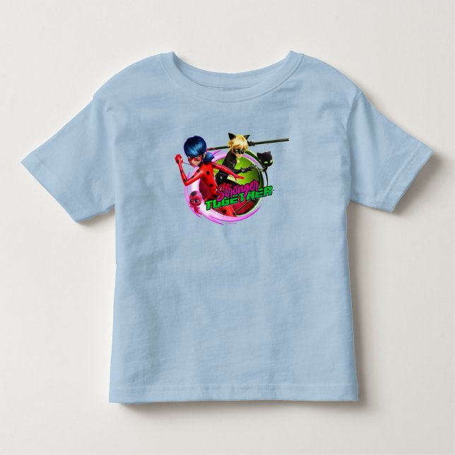 Ladybug & Cat Noir | Stronger Together Toddler T-Shirt (Front)