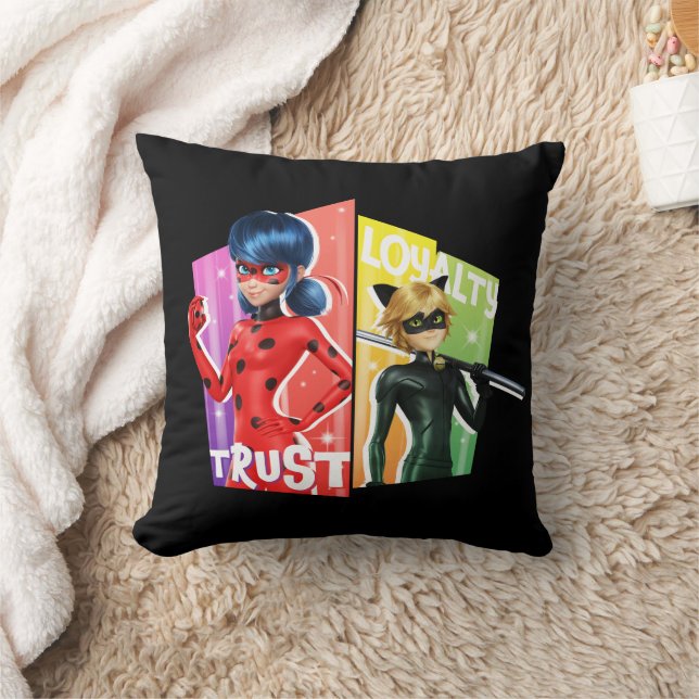 Ladybug & Cat Noir | Trust & Loyalty Cushion (Blanket)