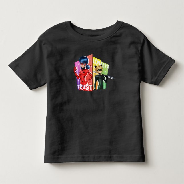 Ladybug & Cat Noir | Trust & Loyalty Toddler T-Shirt (Front)