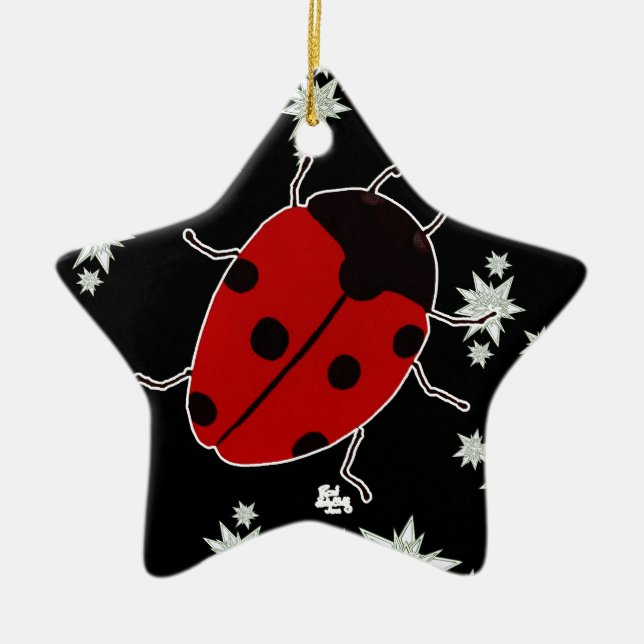 LADYBUG CERAMIC ORNAMENT (Front)