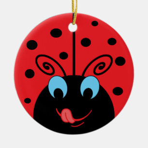 Ladybug Ceramic Ornament