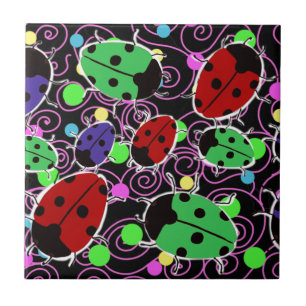 Ladybug Ceramic Tile