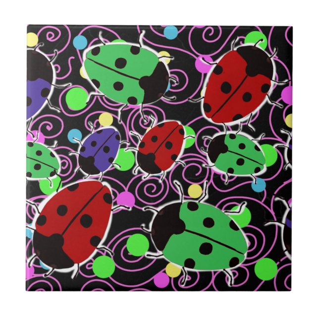 Ladybug Ceramic Tile (Front)