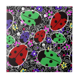 Ladybug Ceramic Tile