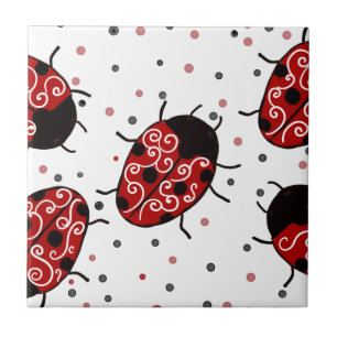Ladybug Ceramic Tile