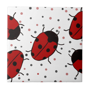 Ladybug Ceramic Tile