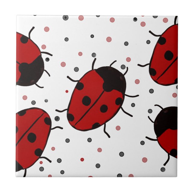 Ladybug Ceramic Tile (Front)