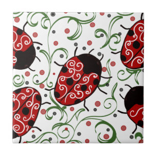 Ladybug Ceramic Tile