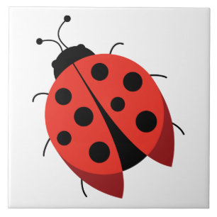 Ladybug Ceramic Tile