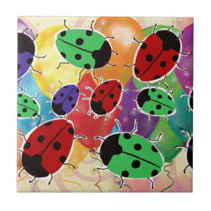 Ladybug Ceramic Tile