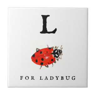 Ladybug  ceramic tile