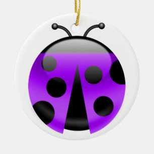 LadyBug Ceramic Tree Decoration