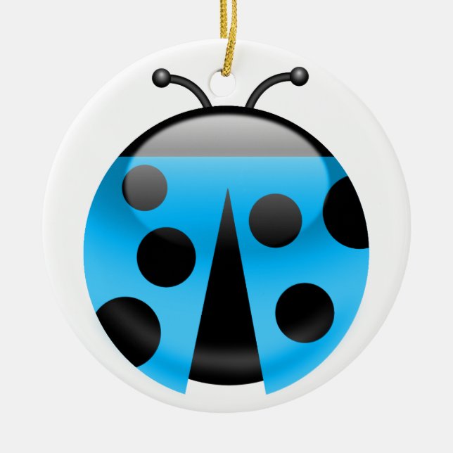 LadyBug Ceramic Tree Decoration (Front)