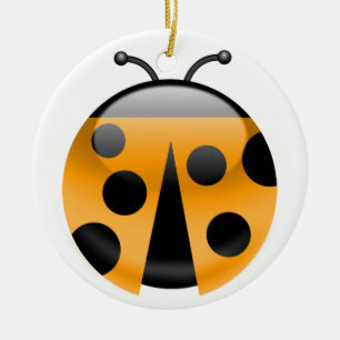 LadyBug Ceramic Tree Decoration