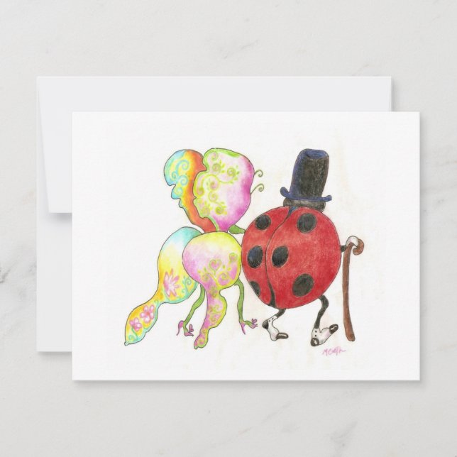 ladybug change of address card (Front)