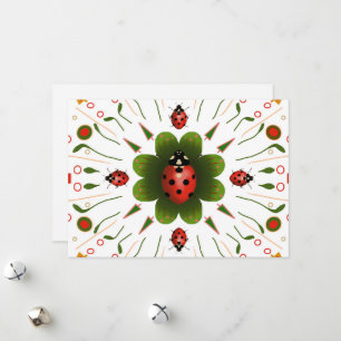 Ladybug Christmas Card