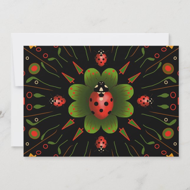 Ladybug Christmas Card (Front)