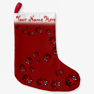 Ladybug Christmas Stocking Personalised Ladybird