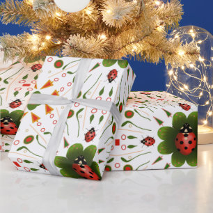 Ladybug Christmas Wrapping paper