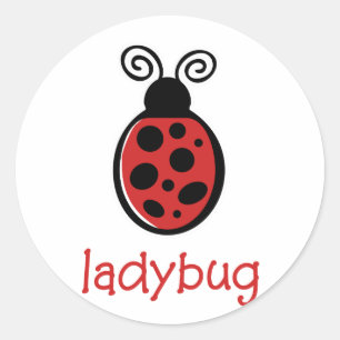 Ladybug Classic Round Sticker
