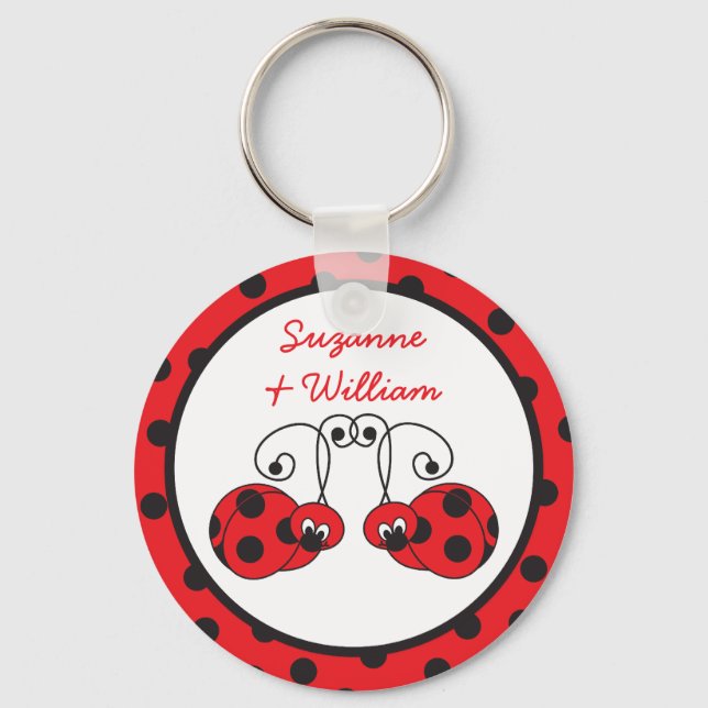 Ladybug Couple Keychain (Front)